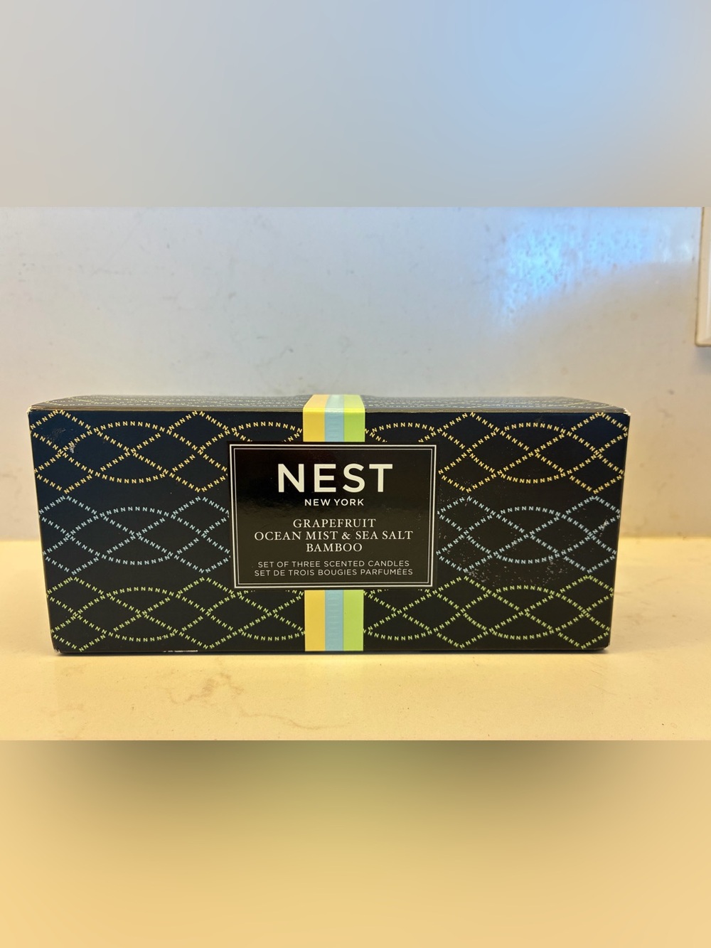 NEST NYC - Grapefruit, Ocean Mist & Sea Salt, Bamboo Scented Candle Set - New